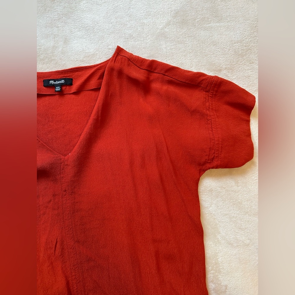 Red/Burnt Orange Madewell Dress
